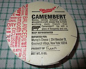 Cheese box Camembert Murray's FR-78-077-002 top side