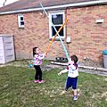 Children playing at lightsaber combat - 2