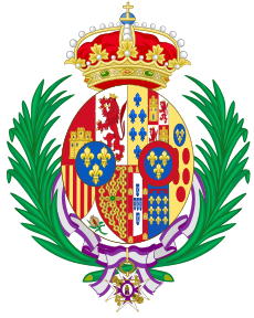 Coat of arms of Maria Mercedes of Bourbon (1935-1941).svg