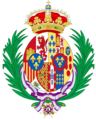 Coat of arms of Maria Mercedes of Bourbon (1935-1941)