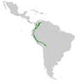 Doryfera ludovicae map