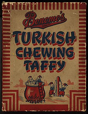 Early Box of Bonomo Turkish Taffy