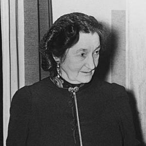 Emilie Demant Hatt in 1940 at a Nordiska museet event.