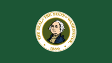 Flag of Washington (1923-1967)