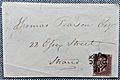 Frontside of envelope from 1841