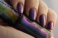Glitter nail polish (purple)