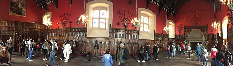 Great Hall panoramic view-Edinburgh Castle