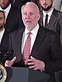 Gregg Popovich speaks at the White House 2015-01-12 (cropped)