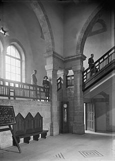 Haifa, Technion, Stairway in front-door lobby (approximately 1920 to 1933) 030