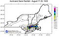 Hurricane Diane rainfall in New England