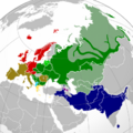 Indo-European branches map