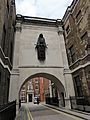 Jacob Epstein sculpture above Deans Mews, London (geograph 4069780)