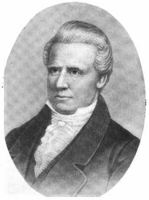 James Prendergast - Founder of Jamestown NY - 1900 illustration
