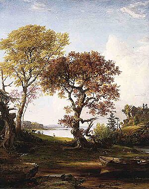 Jasper Francis Cropsey - The Hudson at Piermont