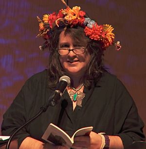 Kim Shuck giving inaugural address as poet laureate of San Francisco in 2017