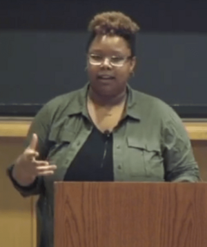 Kishonna L. Gray giving the talk Examining Black Feminism in the Digital Era.png