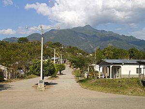 Main entrance with Puca mountain on the back