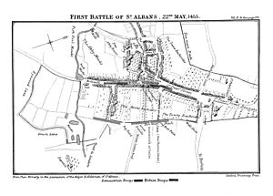 Map for First Battle of St Alban's by Ramsay