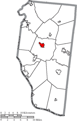 Location of Batavia in Clermont County