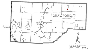 Location of Lincolnville in Crawford County