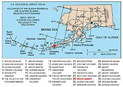 Map of alaska volcanoes gilbert