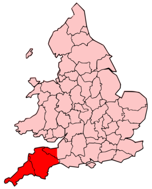Map of the Territory of the Dumnonii