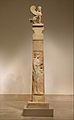 Marble stele (grave marker) of a youth and a little girl 530 BCE Greece