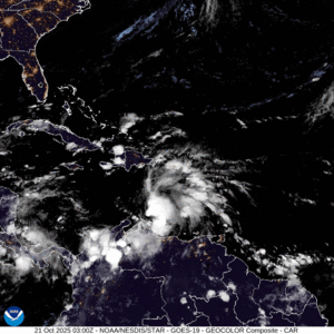 Melissa satellite animation