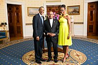 Moncef Marzouki with Obamas 2014