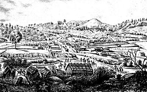 Mongarlowe, NSW - Village c. 1870 (Illustrated Sydney News, Thu 20 Jan 1870 Page 12)