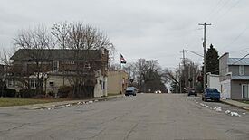 Looking east along Hakes Street