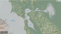 NOAA Bathymetry Image of San Francisco Bay Area (2020)