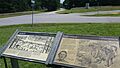 NPS markers for the Battle of Five Forks, looking south