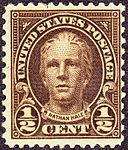 Nathan Hale 1925 Issue-half-cent