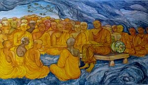 Nava Jetavana Temple - Shravasti - 013 First Council at Rajagaha (9241729223)