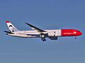 Norwegian Air Shuttle Boeing 787-9 Dreamliner EI-LNI (Greta Garbo) approaching JFK Airport
