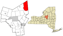 Location in Oneida County and the state of New York.