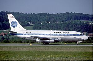 Pan Am Boeing 737-200 at Zurich Airport in May 1985