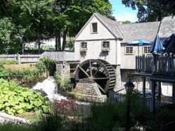 Photograph of Plimoth Grist Mill in late spring or summer