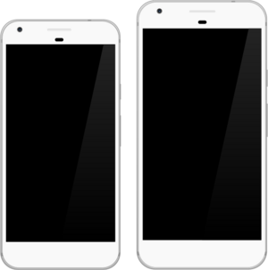 Pixel 1 and 1 XL front