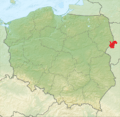 Puszcza Białowieska - orientacyjne położenie