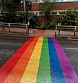 Rainbow crossing, Sutton, London