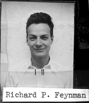 Richard Feynman Los Alamos ID badge