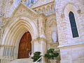 Saint Mary's Cathedral Austin Texas Front Entrance