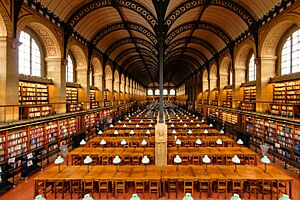 Salle de lecture Bibliotheque Sainte-Genevieve n02