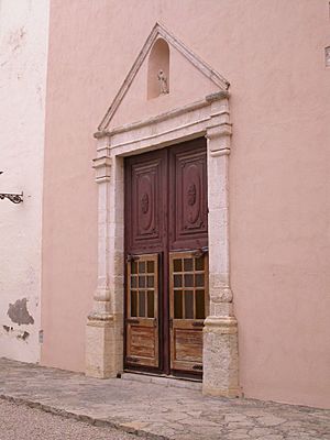 Santa Magdalena church door
