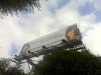 Sikivu billboard on Rosecrans