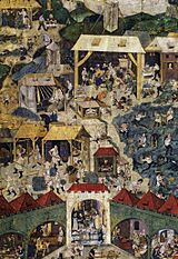 Silver mining in Kutná Hora 1490s