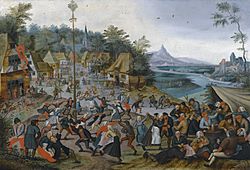 St. George's Kermis with the Dance around the Maypole by Pieter Brueghel the Younger