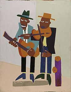 Street Musicians, by William H. Johnson